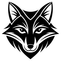 wolf head vector