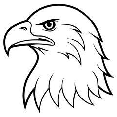 eagle head vector illustration