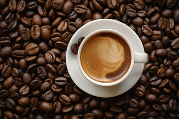 Fototapeta premium Coffee Day background, Exploring the Origins and Growth of Coffee Day: A Historical Perspective, Coffee Day, From Founding Story to Global Impact