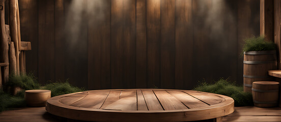  Farm wood nature field fruit table product grass garden background stand green food. Nature wood landscape morning farm outdoor sky podium forest stump beauty sun scene platform view beautiful trunk 