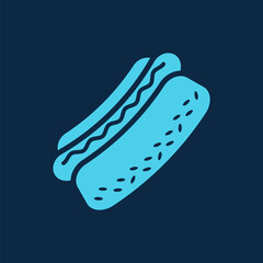 hot dog icon design vector template