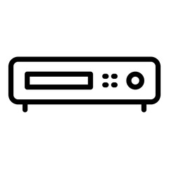 DVR icon. Electronic device icon in line style