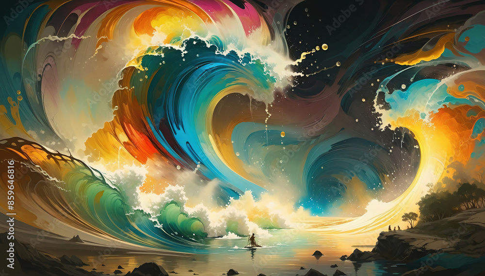 Poster background with space