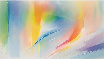 **Serene Spectrum: An Invitation to Unity and Creativity**  This title reflects the themes of inclusion, abstract art, soft hues, and a gentle, inviting atmosphere without referring to generative AI.