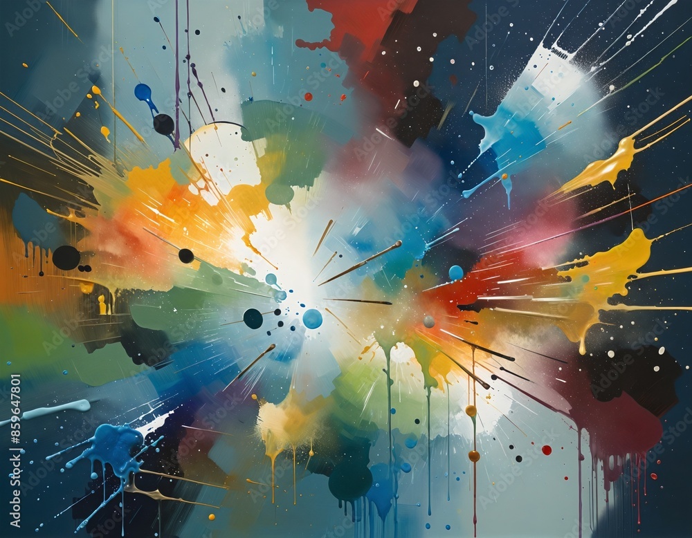 Poster exploring colorful creativity: childlike art and abstract patterns** this title encapsulates the the