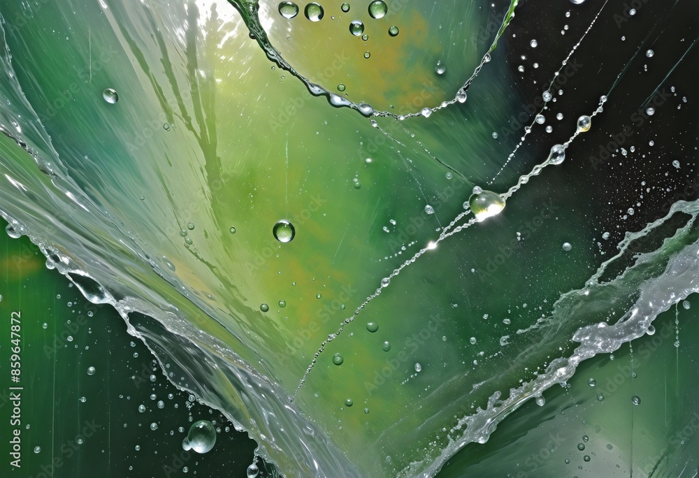 Poster abstract beauty: a macro exploration of irregular patterns and colourful droplets