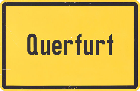 Ortsschild Querfurt