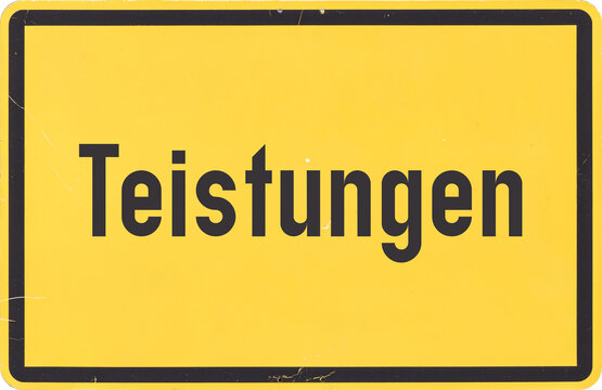 Ortsschild Teistungen