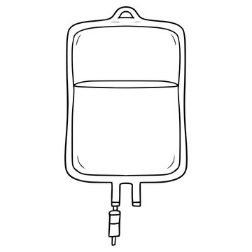 recommend clip art: iv drip illustration hand drawn outline vector
