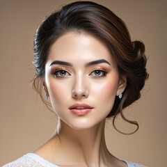 Fototapeta premium Enhancing Facial Beauty: A Guide to Contouring and Skin Health