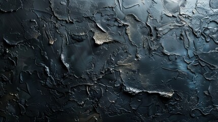 Fototapeta premium Textured concrete wall in dark color is background for interior design