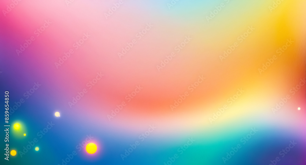 Poster abstract colorful gradient background with glowing orbs
