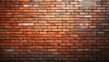 Red brick wall copy space text background