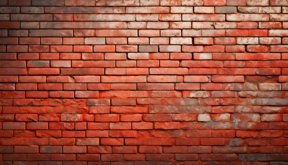 Obraz premium Red brick wall copy space text background