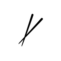 chopsticks vector icon