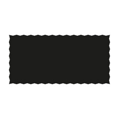 Obraz premium Rectangle and square wavy frames, scalloped edges, zigzag borders. Flat vector illustration isolated on white background.