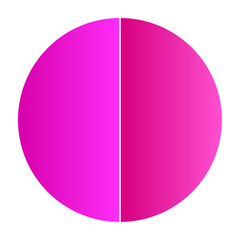 Pie chart with different segments in a circular diagram. wheel graph divided into parts and sections. Flat vector illustration isolated on white background.