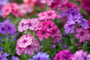 Colorful Vibrant Geranium Flowers