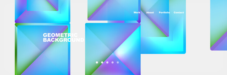 Triangle minimal web site page background design. Vector Illustration For Wallpaper, Banner, Background, Card, Book Illustration, landing page