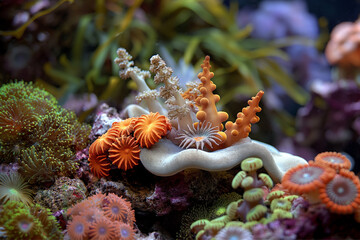 The beauty of marine life and coral reefs is a stunning display of underwater natural art