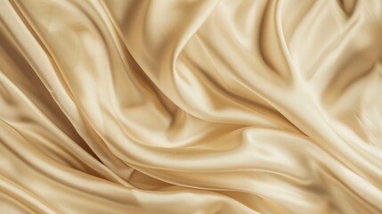 Obraz premium A piece of smooth and silky pale brown fabric pattern background