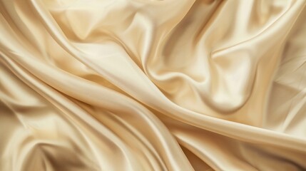 Obraz premium A piece of smooth and silky pale brown fabric pattern background