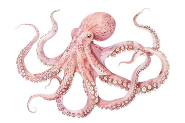 Fototapeta premium image of an octopus with transparent background. PNG