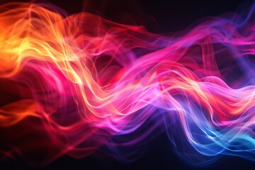 Naklejka premium Abstract Colorful Waveforms