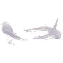 シンプルな筆跡の水彩テクスチャー素材　ベクター