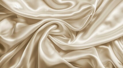 Obraz premium A piece of smooth and silky pale brown fabric pattern background