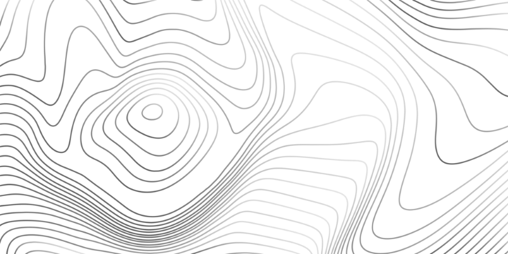 Landscape geodesy topographic map background. Grey topographic lines. Texture of lines. transparent background
