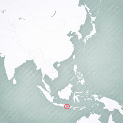 Map of East Asia - Bali