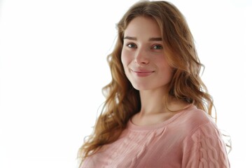 Young Woman Smiling in a Casual Outfit