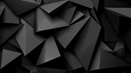 Fototapeta premium Abstract dark wallpaper with subtle grey geometric shapes on a black backdrop. ,Dark Color light ,vectorline design , illustration , Mobile Wallpaper