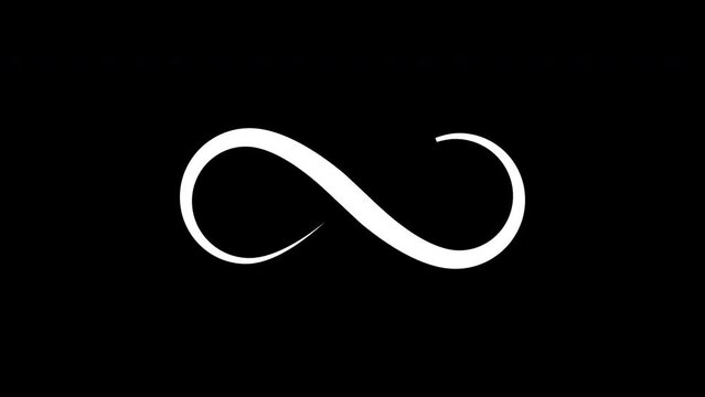 infinity animated footage template, infinity logo icon animated footage element