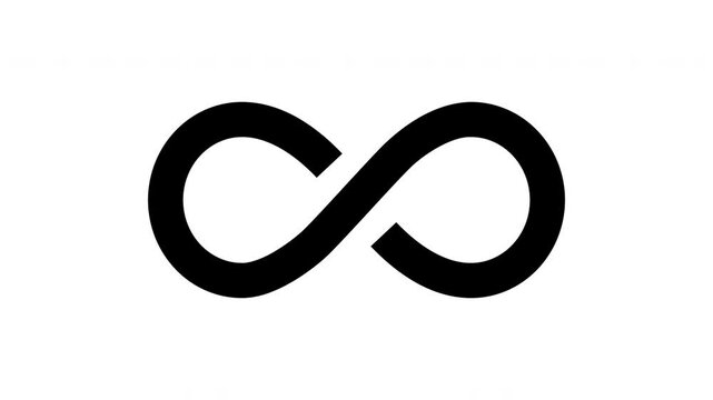 infinity animated footage template, infinity logo icon animated footage element