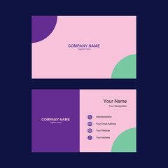 Simple Business Card Template Design