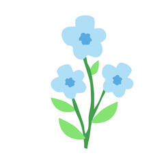 Flower Line Style Icon  vector design and illustration template