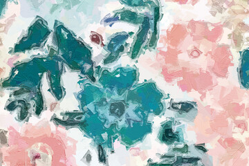 Oil paintings and various flowers, lotus leaves, lotus flowers, fish, mandarin ducks, cats, dogs, chrysanthemums, all beautiful