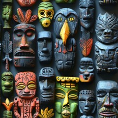 African tribal ethnic pattern   abstract background design inspired by traditional african art