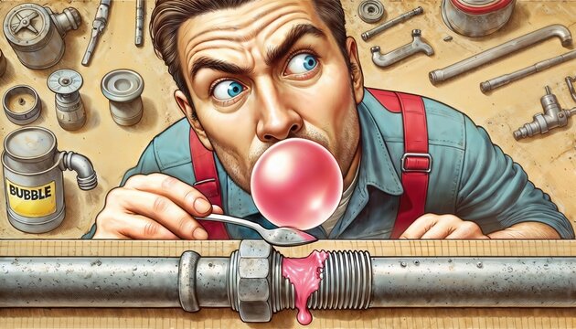plumber, incompetence, irresponsible, rip-off, quack, shortcut, corner cutting, repair, temporary, bubble gum