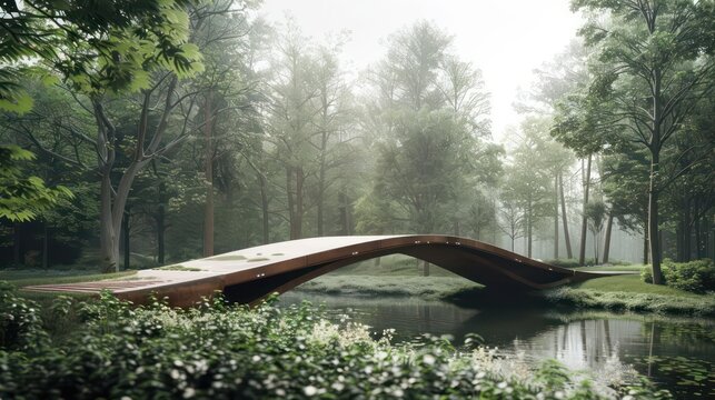 Conceptual minimalist bridge with integrated sensors for realtime structural health monitoring