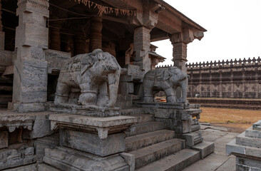 Saavira Kambada Temple is a Basadi or Jain temple in Moudabidri, Karnataka, India.