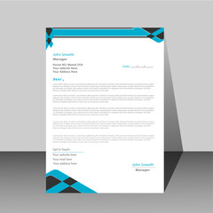 Creative, clean and elegant modern business professional letterhead template design. ,