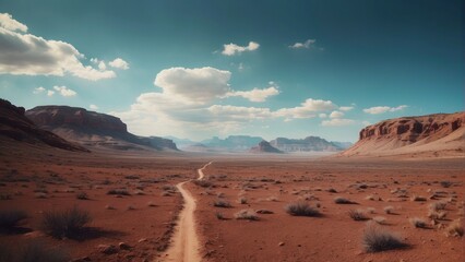 Obraz premium Alien mountains in the style of game art