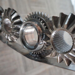 close up of a engine