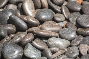 black pebbles background