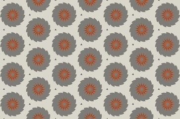 A pattern of circles with a gray color and white background