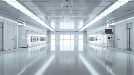 Obraz premium Modern facility showcasing fully automated PCB manufacturing equipment and advanced technology. Fully Automated PCB Assembly Line