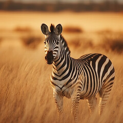 Obraz premium Striking Zebra in the Wild